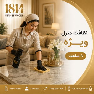 نظافت منزل ویژه (۸ ساعت)
